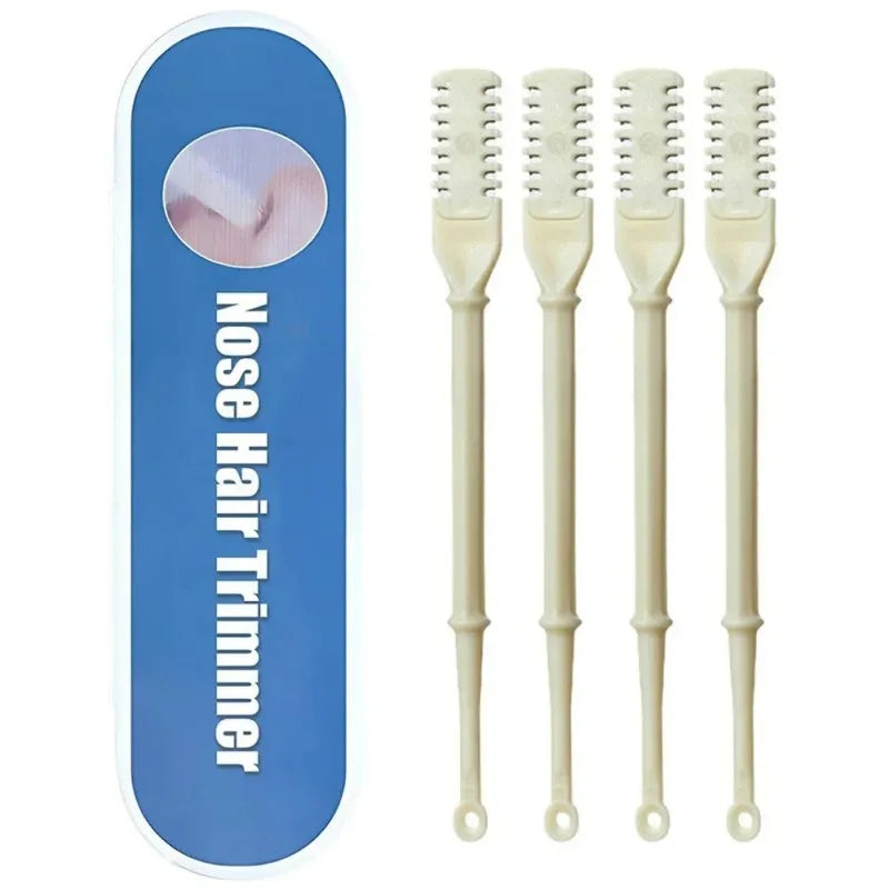 Manual Nose Hair Trimmer Set – Double Head Painless Nostril Hair Remover