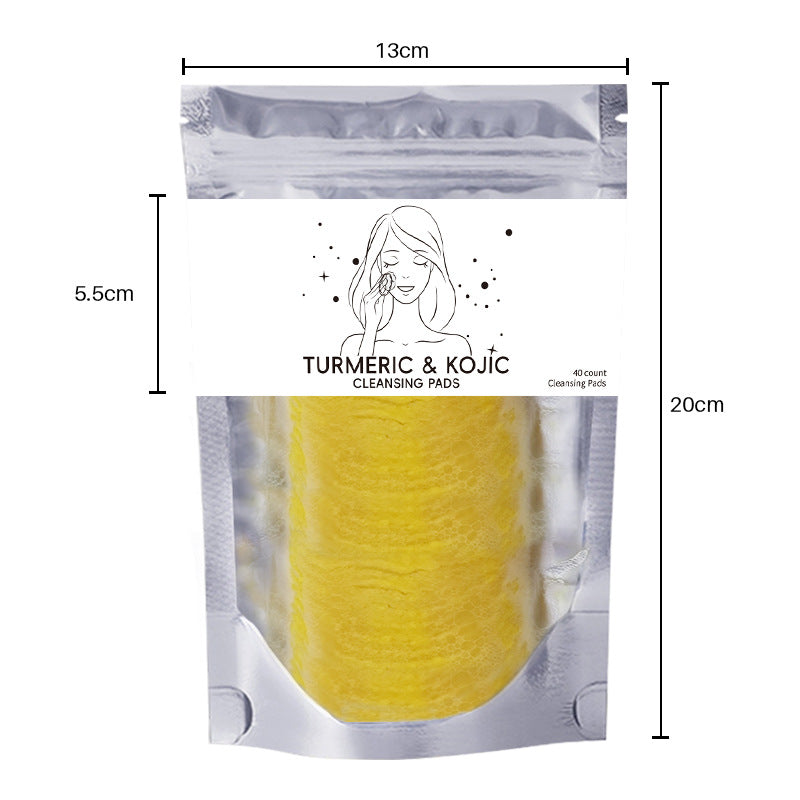 Turmeric Cleansing Pads – Exfoliating Facial Sponges for Pores & Oil Control