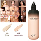 Professional Waterproof Face Foundation Cream – Full Coverage Concealer for Brightening & Dark Circles