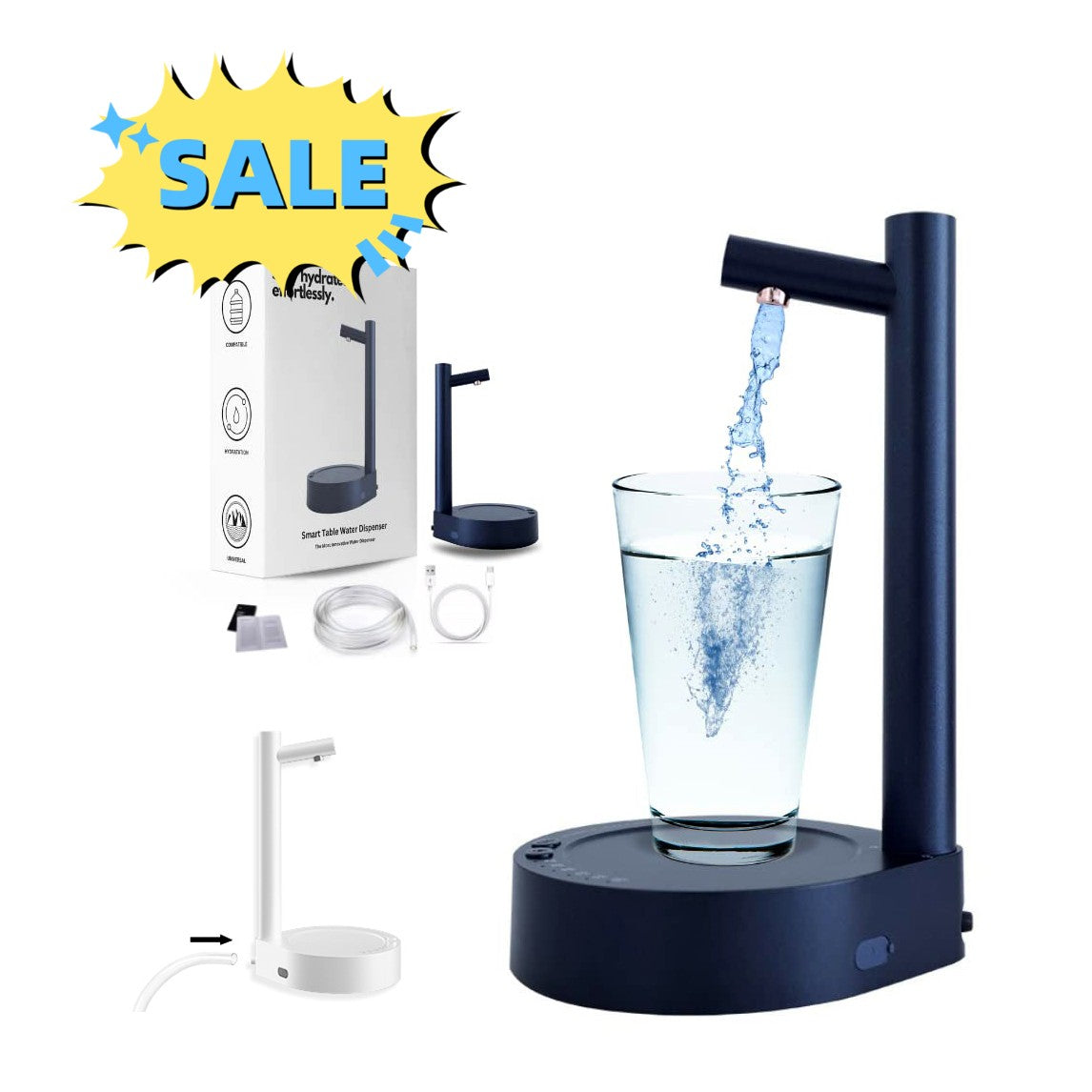 Rechargeable Electric Water Dispenser for 5 Gallon Bottles